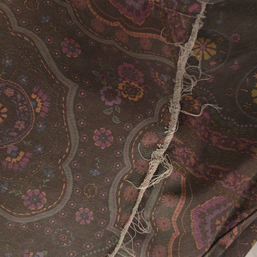 Free People We The Free Just Float On Printed Flare Jeans sz 31 Chocolate Combo - Picture 12 of 15